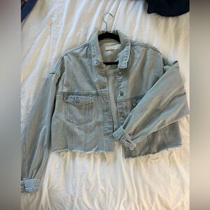 Cropped Women’s Denim Jacket- Size medium